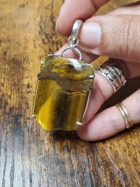 Unique Tigers Eye Pendant